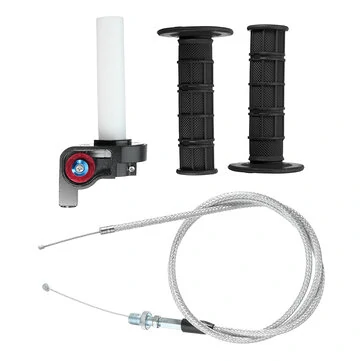 ATV Pit Dirt Bike Quad용 22mm 7/8인치 스로틀 하우징 핸들바 그립 트위스트 케이블