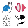 Sea Life Icons Pack